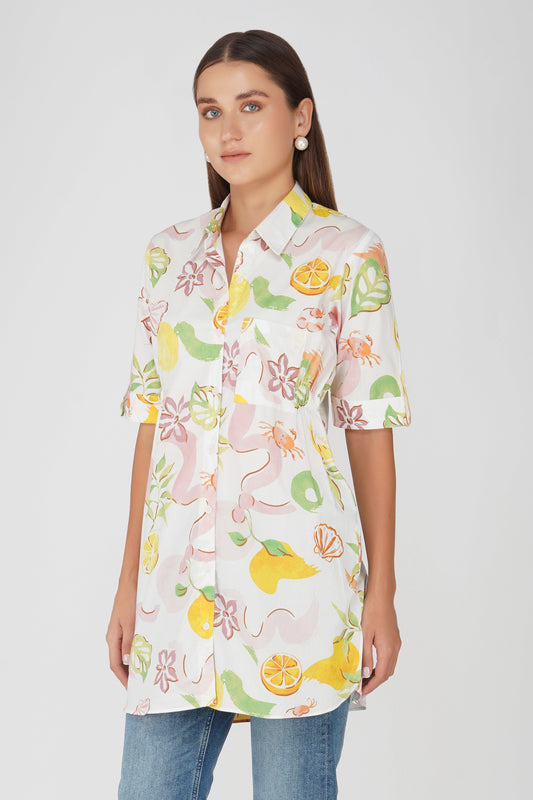 Lemon Shirt Dress