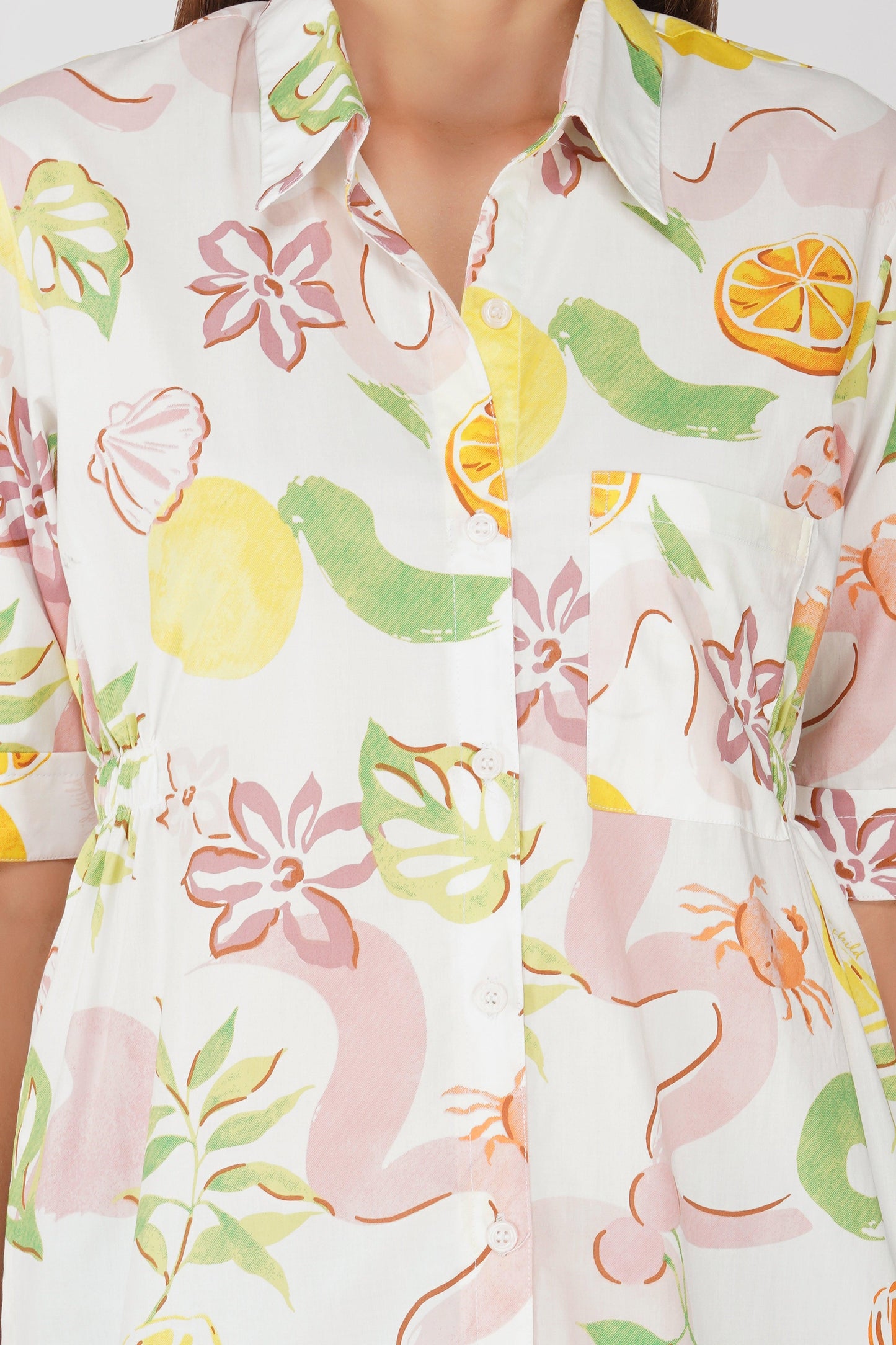 Lemon Shirt Dress