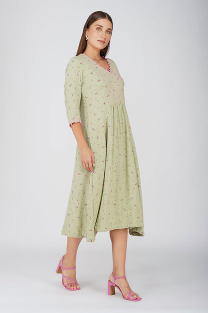 Green Koyal Dress