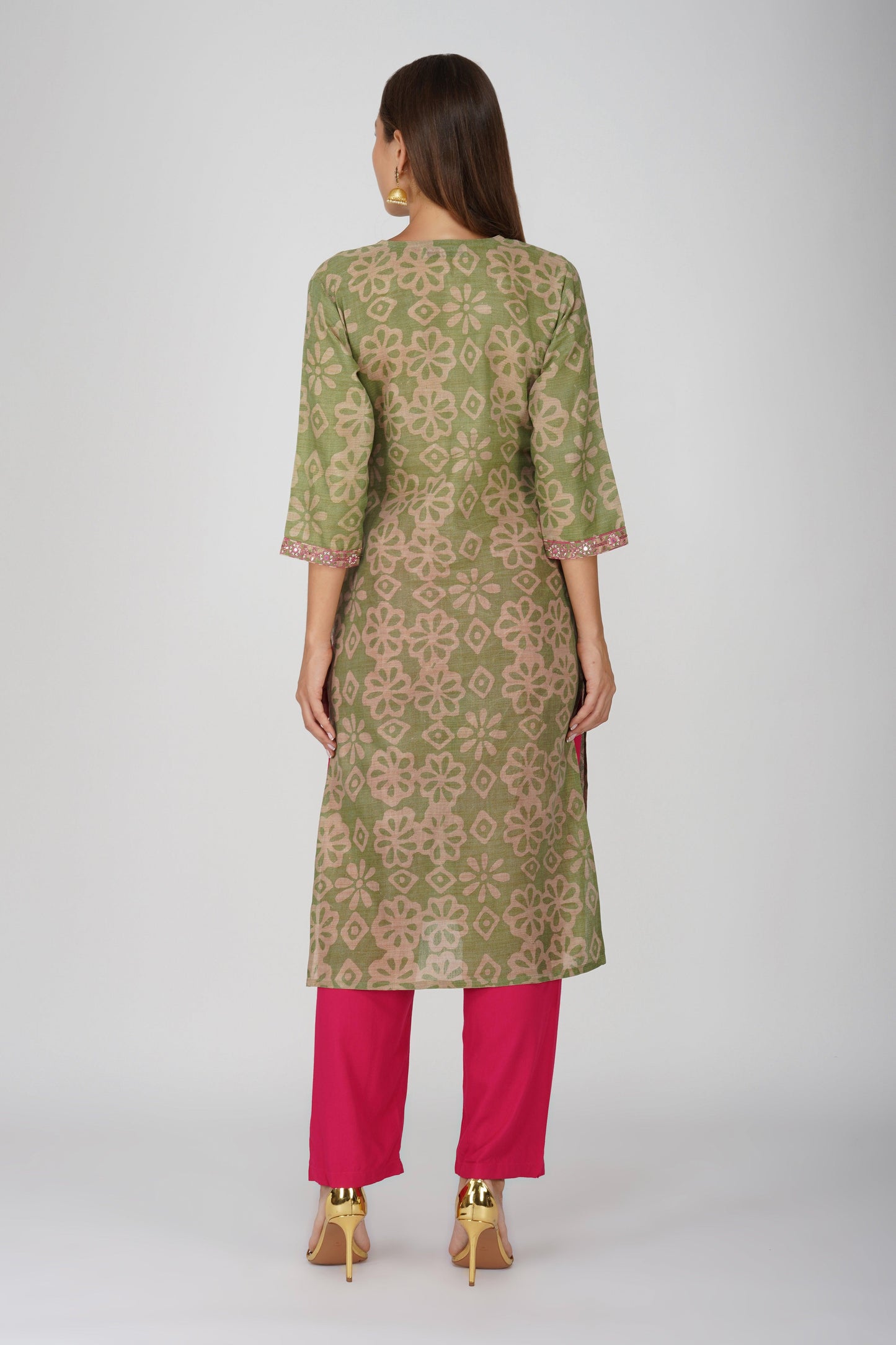 Green Jalaj Kurta