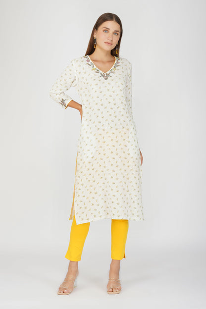 White Swan Kurta