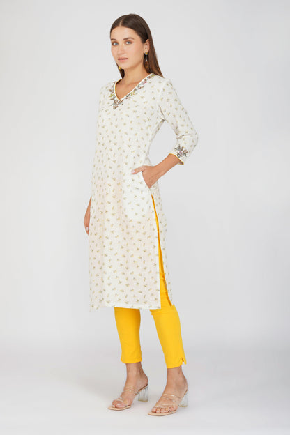 White Swan Kurta