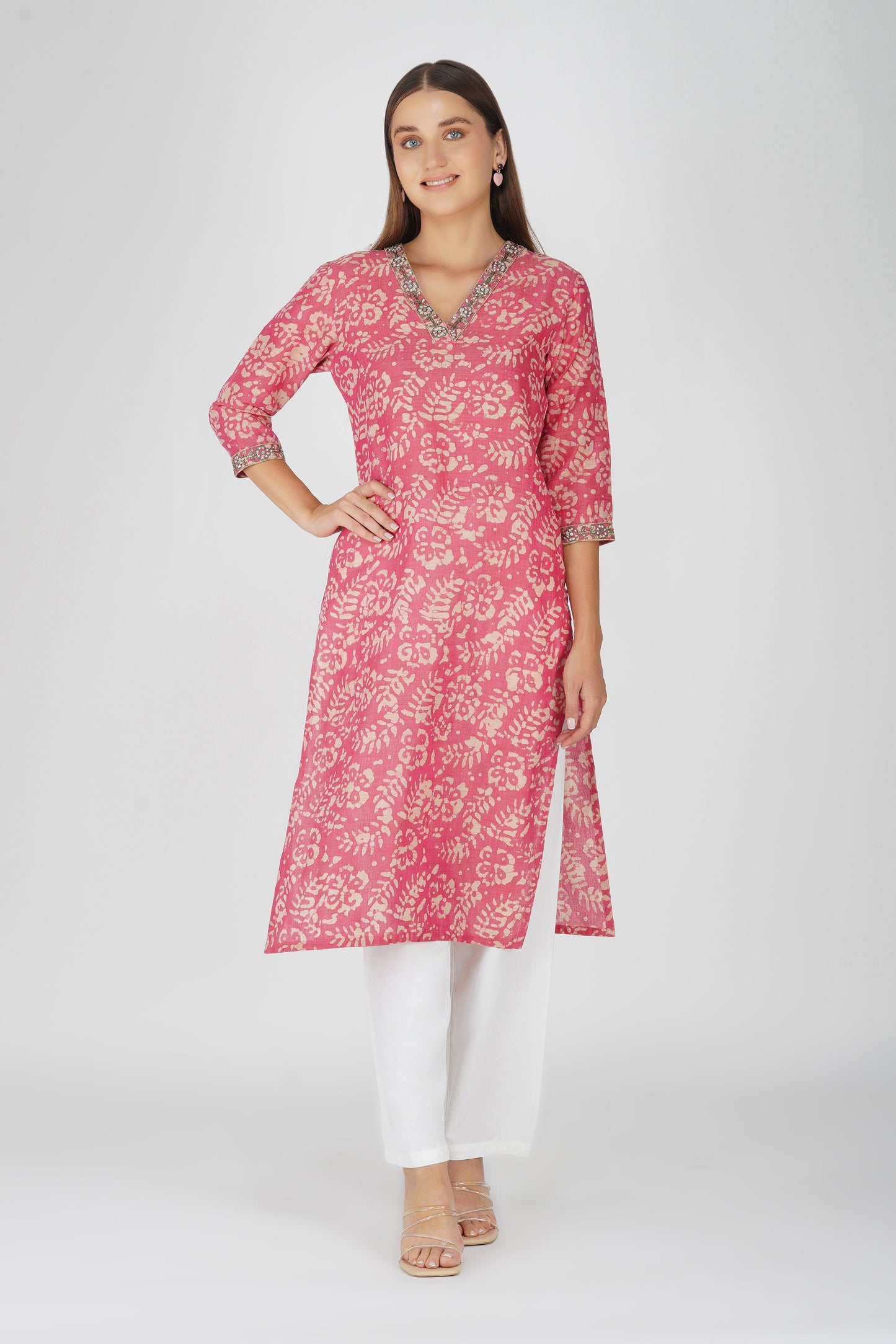 Pink Jalaj Kurta